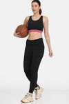 Zelocity Quick Dry Sports Bra With Removable Padding - Jet Black — thumbnail 5